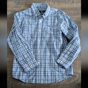 Vineyard Vines Boys Button Down Shirt Size 7